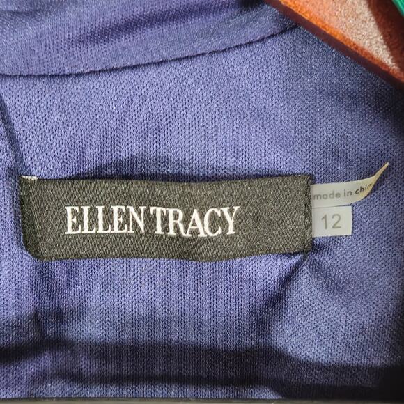 Ellen Tracy Women’s Dress Tropical Print Statement Dress Faux Wrap Midlength 12 - Picture 11 of 11